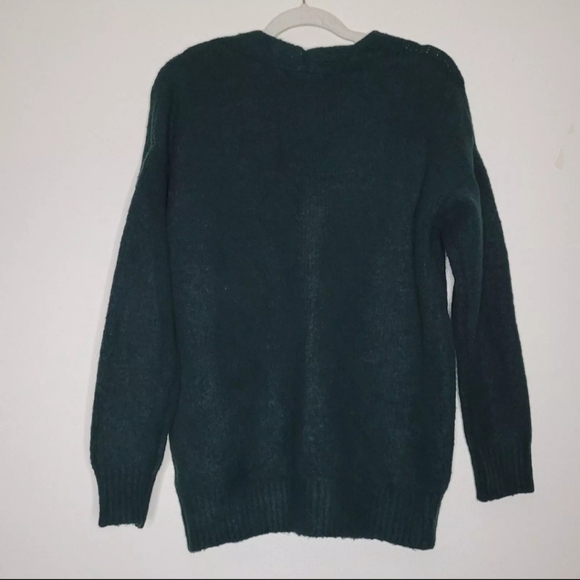 Forever 21 Cardigan Womens Small Green Grandmacore Oversize Grandpacore Antique - Picture 2 of 12
